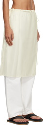 Dunst Off-White See-Through Layering Midi Skirt
