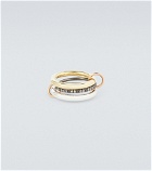 Spinelli Kilcollin - Libra 18kt gold, sterling silver, and rose gold ring with diamonds