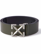 Off-White - Arrow 3cm Reversible Leather Belt - Brown