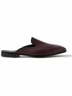 George Cleverley - Leather Backless Loafers - Purple