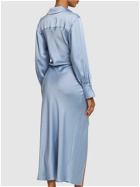 SIMKHAI - Talita Draped Long Sleeve Midi Dress