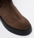 Ferragamo Zaki shearling-lined suede knee-high boots