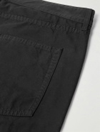 SAINT LAURENT - Straight-Leg Cotton-Canvas Trousers - Black