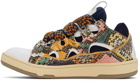 Lanvin Multicolor & Navy Curb Sneakers