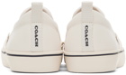 Coach 1941 White Leather Skate Slip-On Sneakers