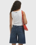 ROTATE Birger Christensen Buttoned Tank Top White Womens Tops & Tank