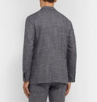 Kiton - Puppytooth Cashmere, Virgin Wool, Silk and Linen-Blend Suit Jacket - Multi