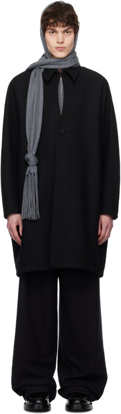 Photo: AARON ESH Black Keyhole Coat