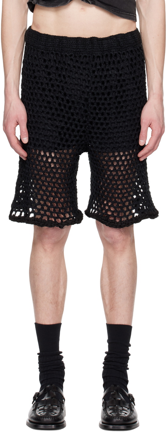 PONDER.ER Black Elasticized Shorts