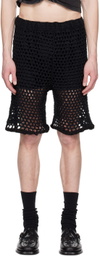 PONDER.ER Black Elasticized Shorts