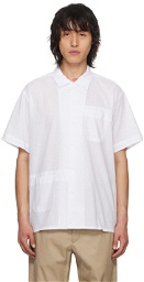 Engineered Garments White Patch Pocket Shirt