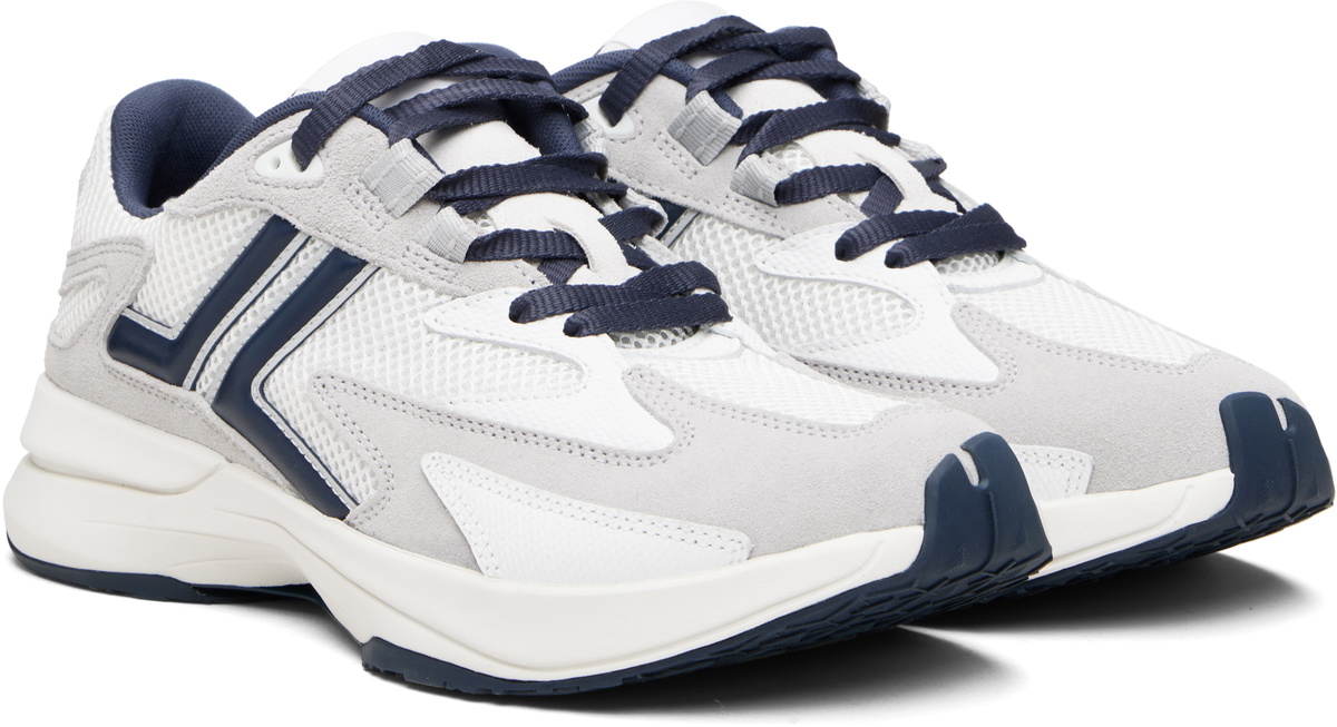 Lanvin White & Navy JLA Mesh Sneakers