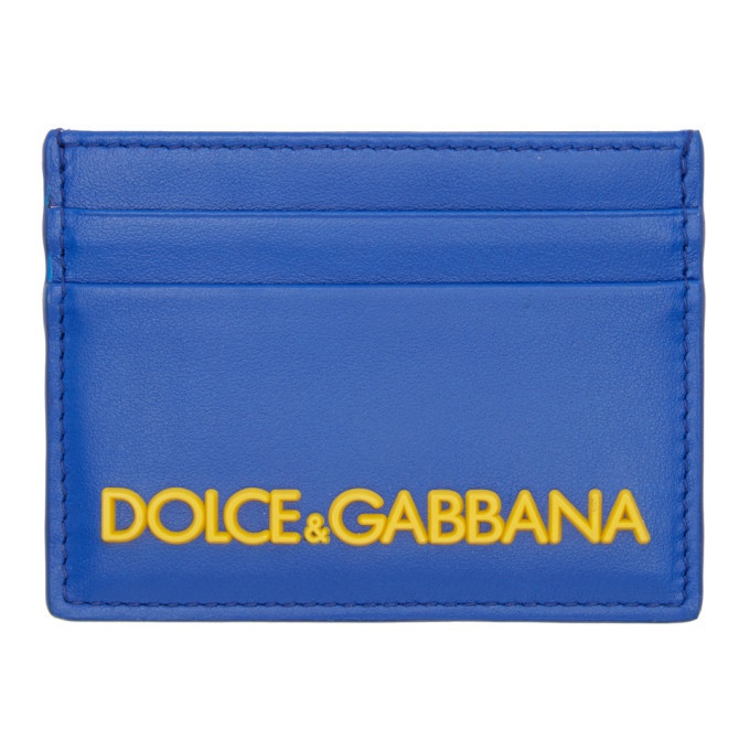 Photo: Dolce and Gabbana Blue Logo Card Holder
