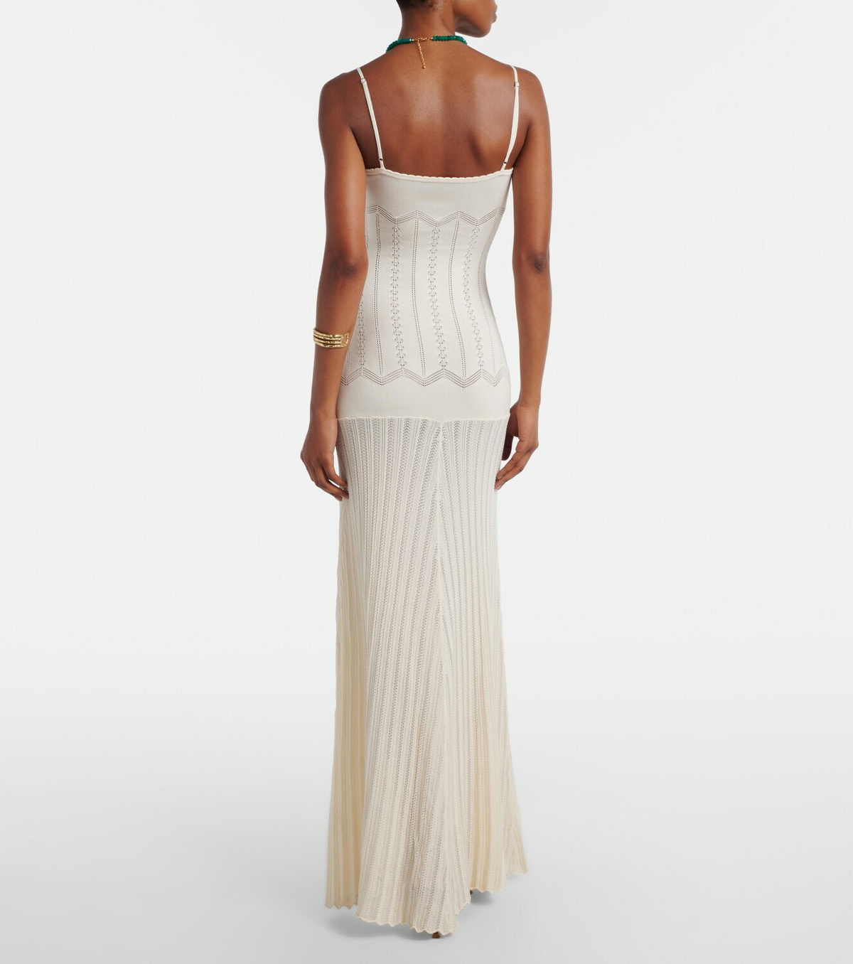 Faithfull Irene pointelle cotton-blend maxi dress