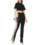 David Koma Sequined high-rise skinny pants