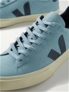 Veja - Campo Leather-Trimmed Nubuck Sneakers - Blue