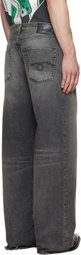 R13 Gray D'Arcy Loose Jeans