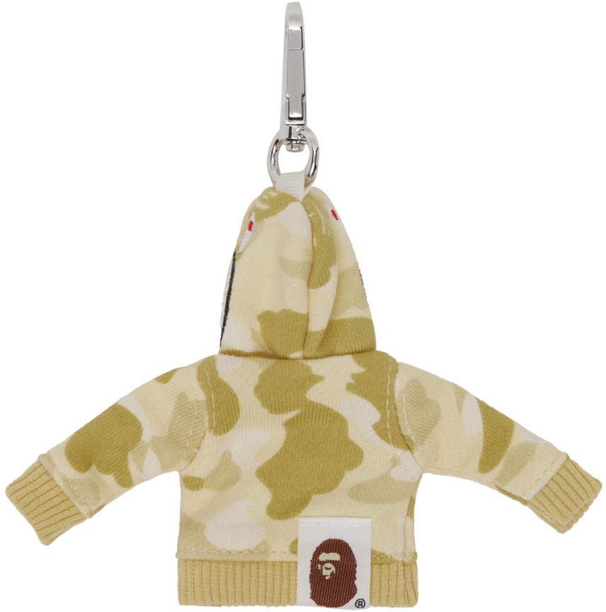 BAPE Yellow Color Camo Shark Keychain