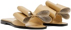 MACH & MACH Beige 'Le Cadeau' Sandals