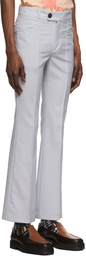 Ernest W. Baker Grey Virgin Wool Trousers