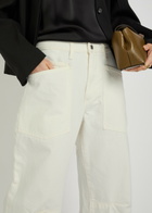 Nili Lotan Shon Barrel-leg Jeans Cream