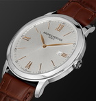 Baume & Mercier - Classima Quartz 42mm Stainless Steel and Croc-Effect Leather Watch - White