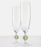 Cabana Demetra set of 2 champagne flutes