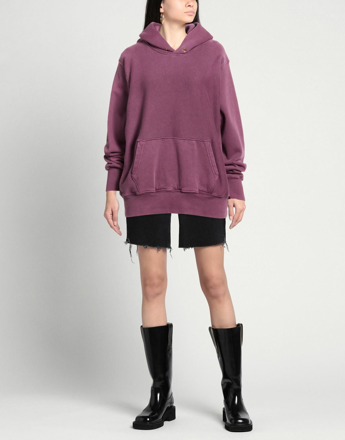 Les Tien Womens Sweatshirt Plum