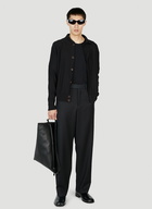 Lemaire - Convertible Collar Cardigan in Black