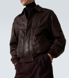 Calvin Klein Collection Johnson leather blouson