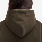 Fear of God ESSENTIALS Women's Brushed Hooded Bomber Jacket in Brown