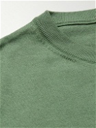 Canali - Cotton and Silk-Blend T-Shirt - Green