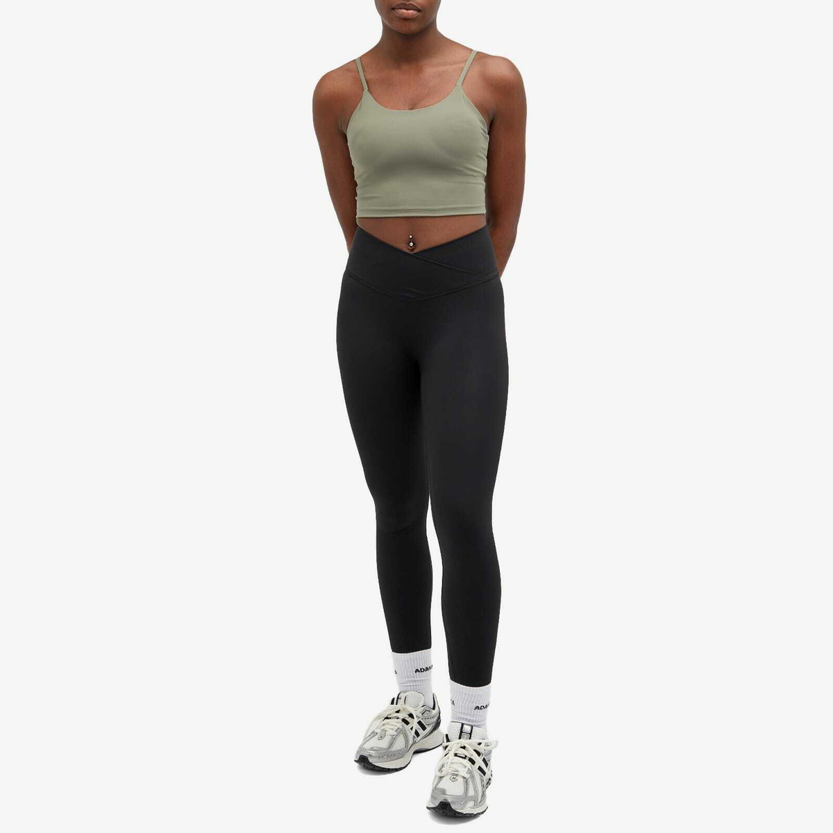 Adanola Women's Ultimate Tank Bra Top in Olive Green