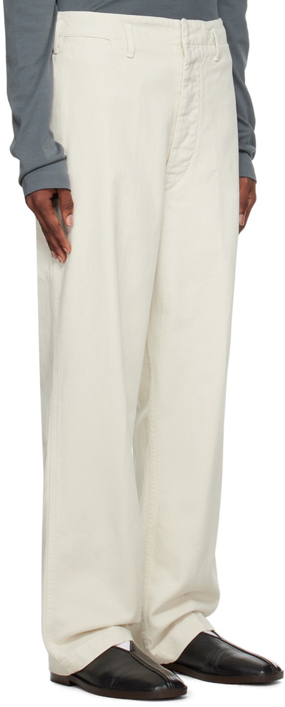 LEMAIRE White Maxi Trousers Lemaire