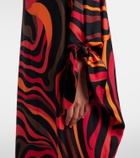 Pucci Marmo embellished silk twill kaftan