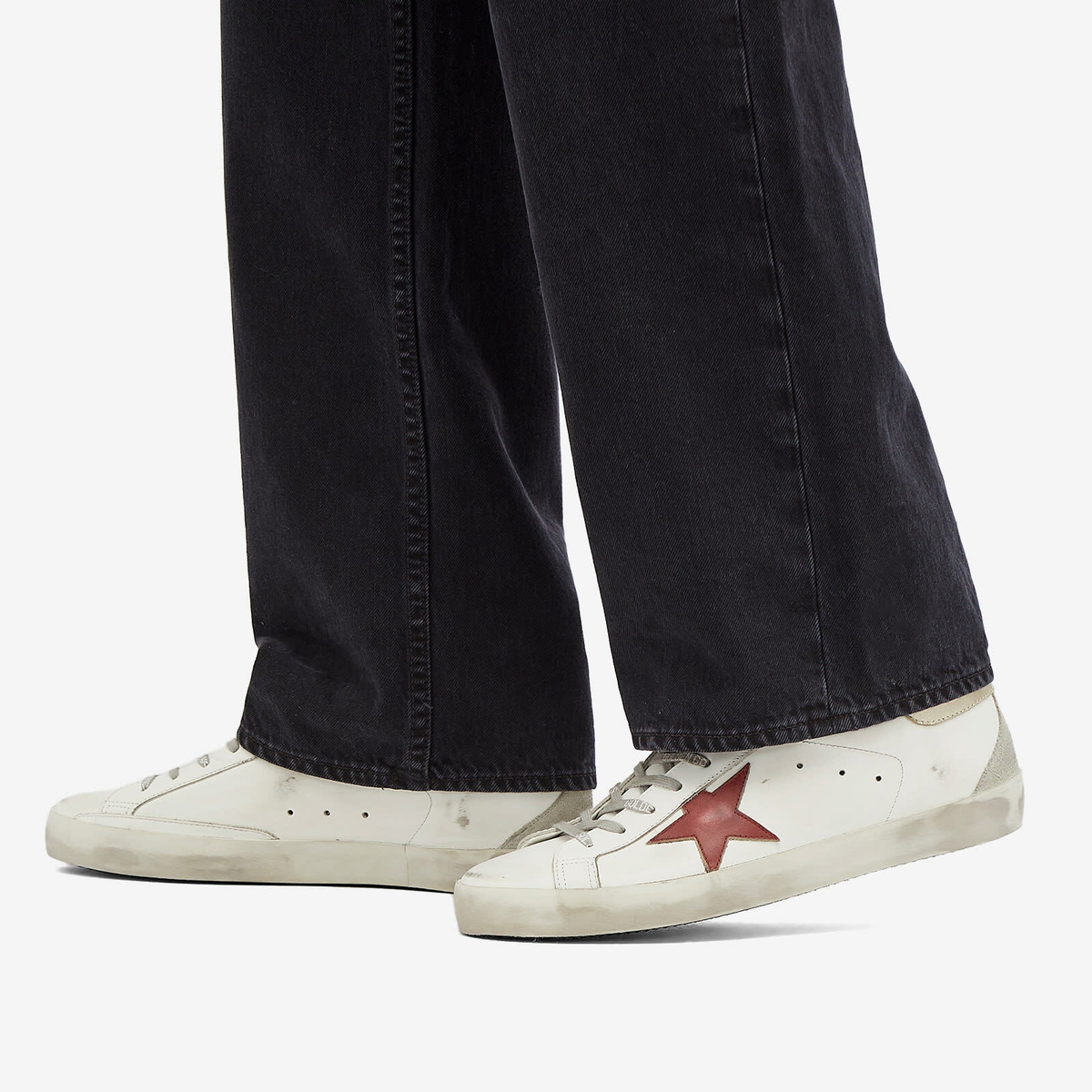 Golden Goose Men's Super Star Leather Sneaker in Multi