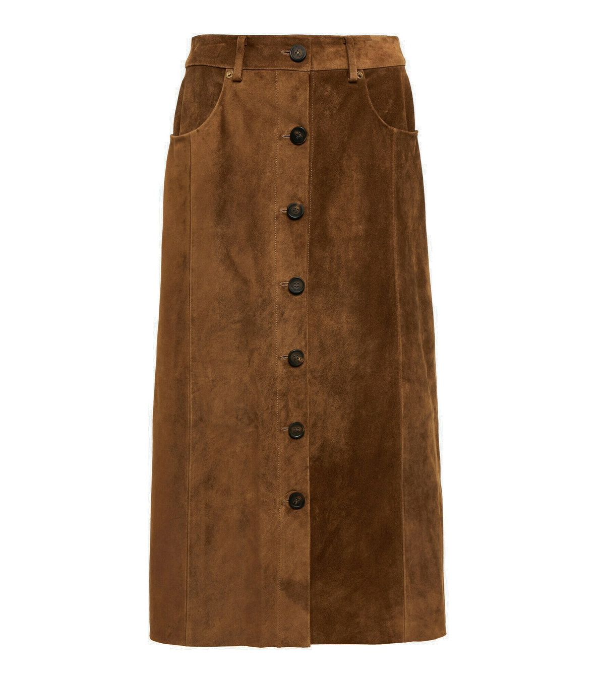 Golden Goose - Suede midi skirt Golden Goose Deluxe Brand