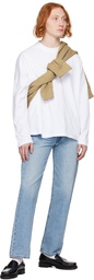 Calvin Klein White Relaxed-Fit Long Sleeve T-Shirt