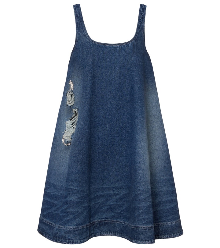 Photo: Simone Rocha Distressed denim minidress