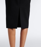 Gucci Horsebit wool crêpe pencil skirt