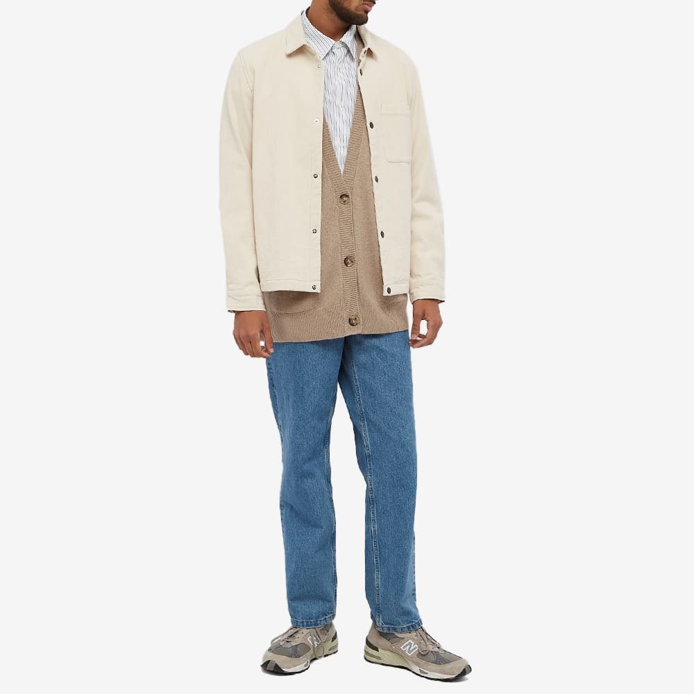 A.P.C. Men's x Jane Birkin Jane Cashmere Cardigan in Beige