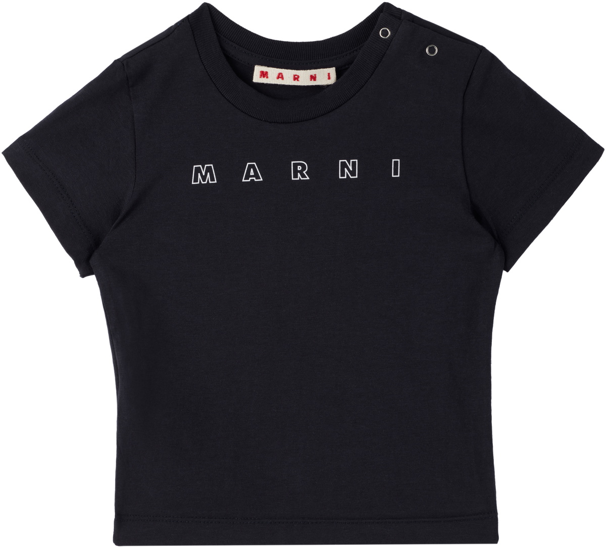Marni Baby Black Crewneck T-shirt Marni