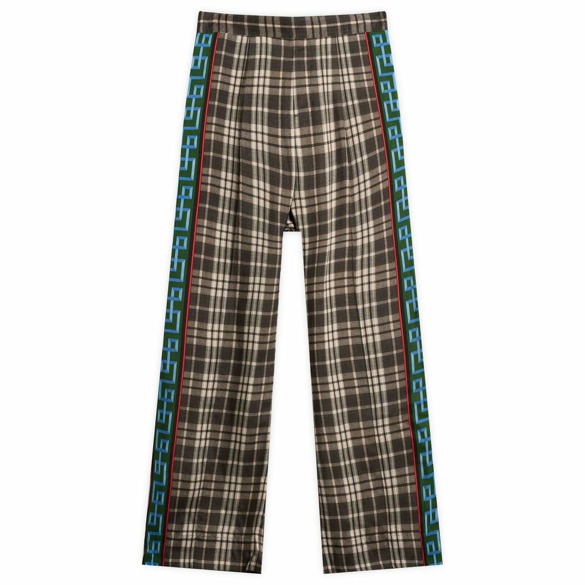 TOGA ARCHIVES Women's Printed Wide Leg Trousers in Grey