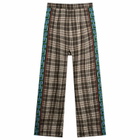 TOGA ARCHIVES Women's Printed Wide Leg Trousers in Grey