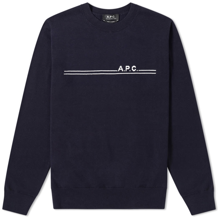 Photo: A.P.C. Eponyme Logo Crew Knit