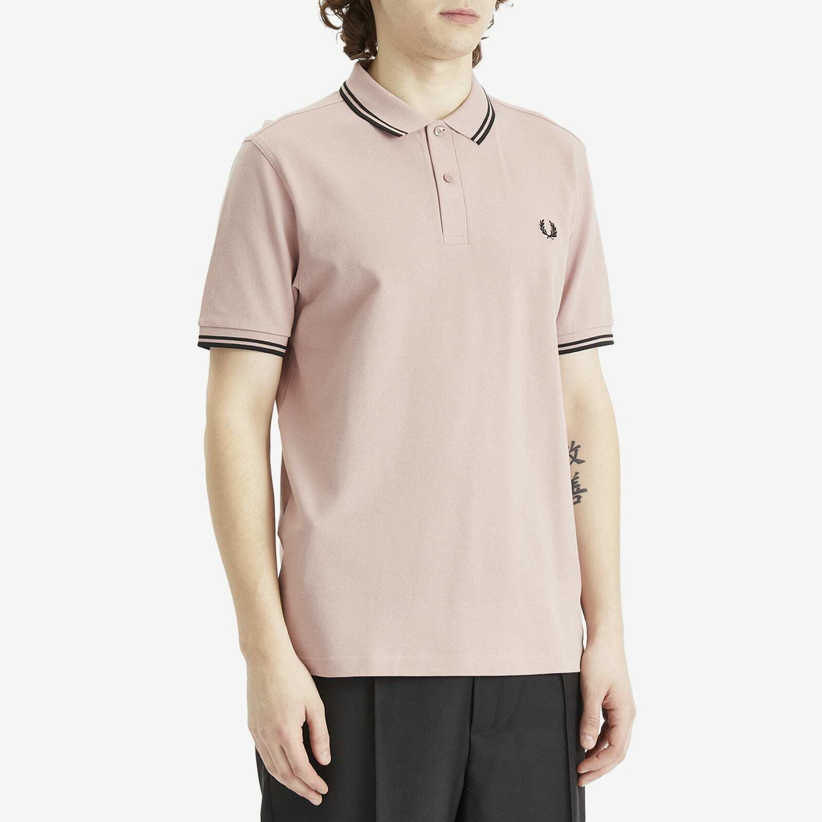 Comme des Garçons SHIRT Men's x Fred Perry Polo Shirt in Rose