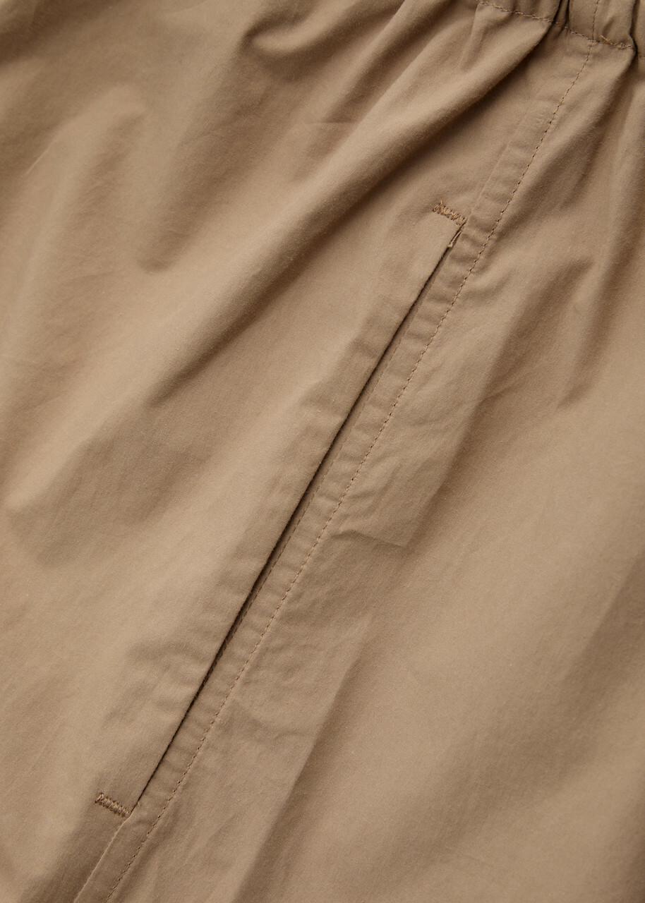 Matteau Drawcord Cotton-poplin Trousers Stone