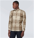 Ralph Lauren Purple Label Checked wool and cashmere-blend shirt