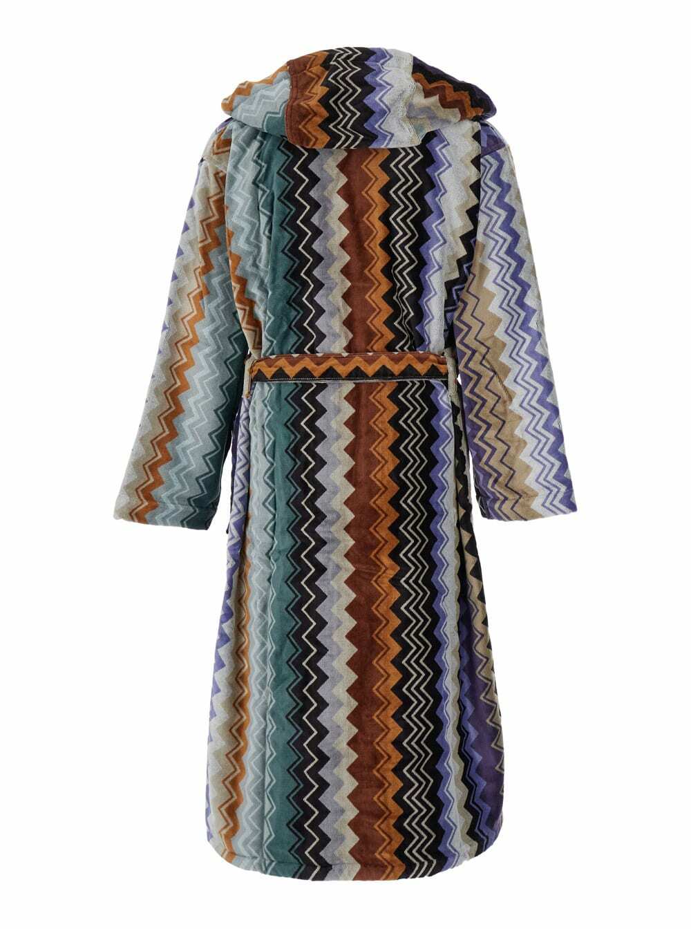 Missoni giacomo Multicolor Bathrobe With Zig Zag Motif In Cotton