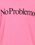 Aries Mens T-shirt Fuchsia